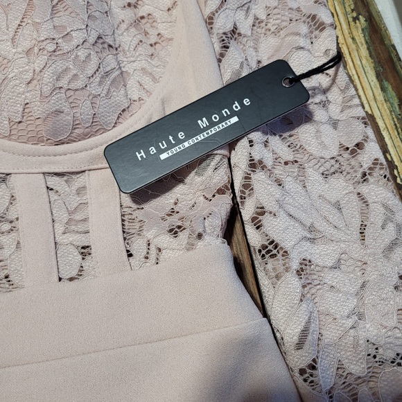 Dress Short Long Sleeve By Haute Monde Size - Picture 10 of 13